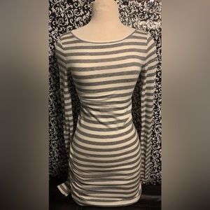 Striped sweater dress